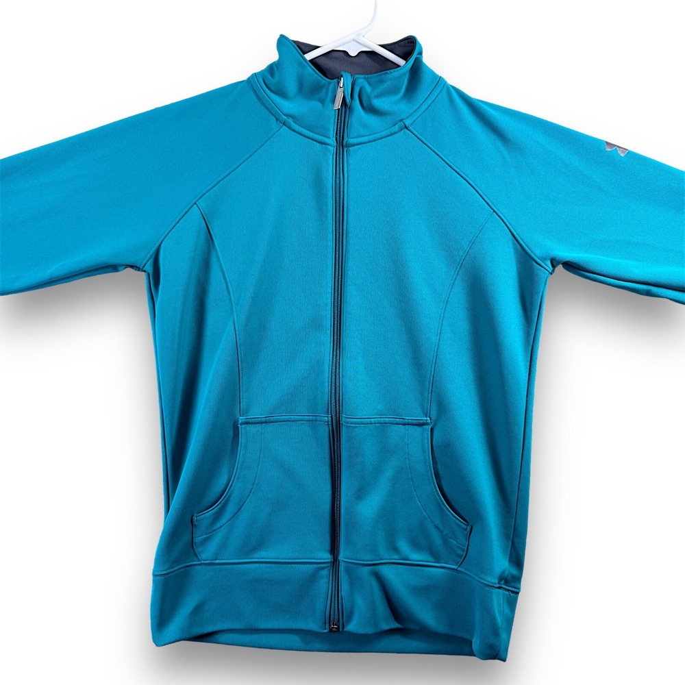 Under Armour Jacket Women's Small Green AllSeason Gear Full Zip Long Sleeve